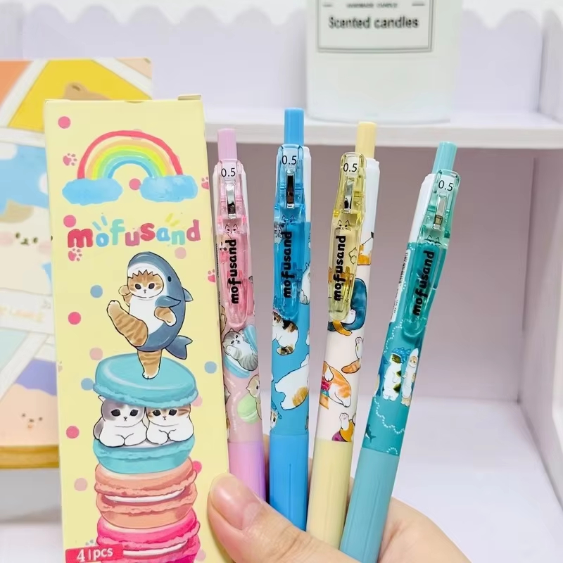 Anime Girl Merchandise - 4 pcs mofusand creative cute anime